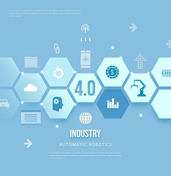科技赋能 扁平化商务画册中的数据可视化流程