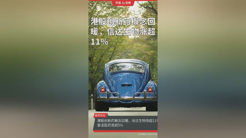 港股创新药概念回暖，信达生物股价飙涨超11%